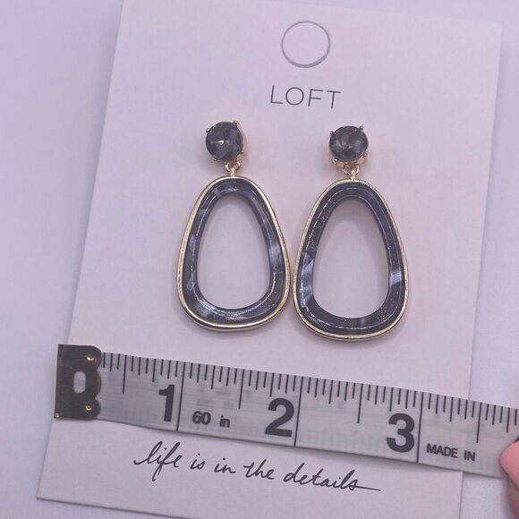 Ann Taylor Loft Gray Drop Earrings - Picture 3 of 7
